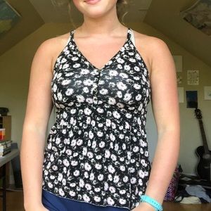 American Eagle Flower Tank Top